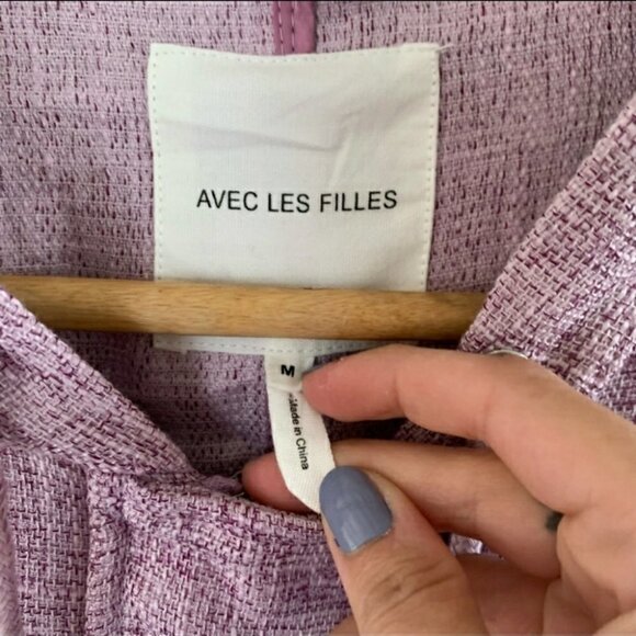 Avec Les Filles Cropped Y2K 90's Streetwear Anthropologie Jacket  - Women's - Picture 11 of 11